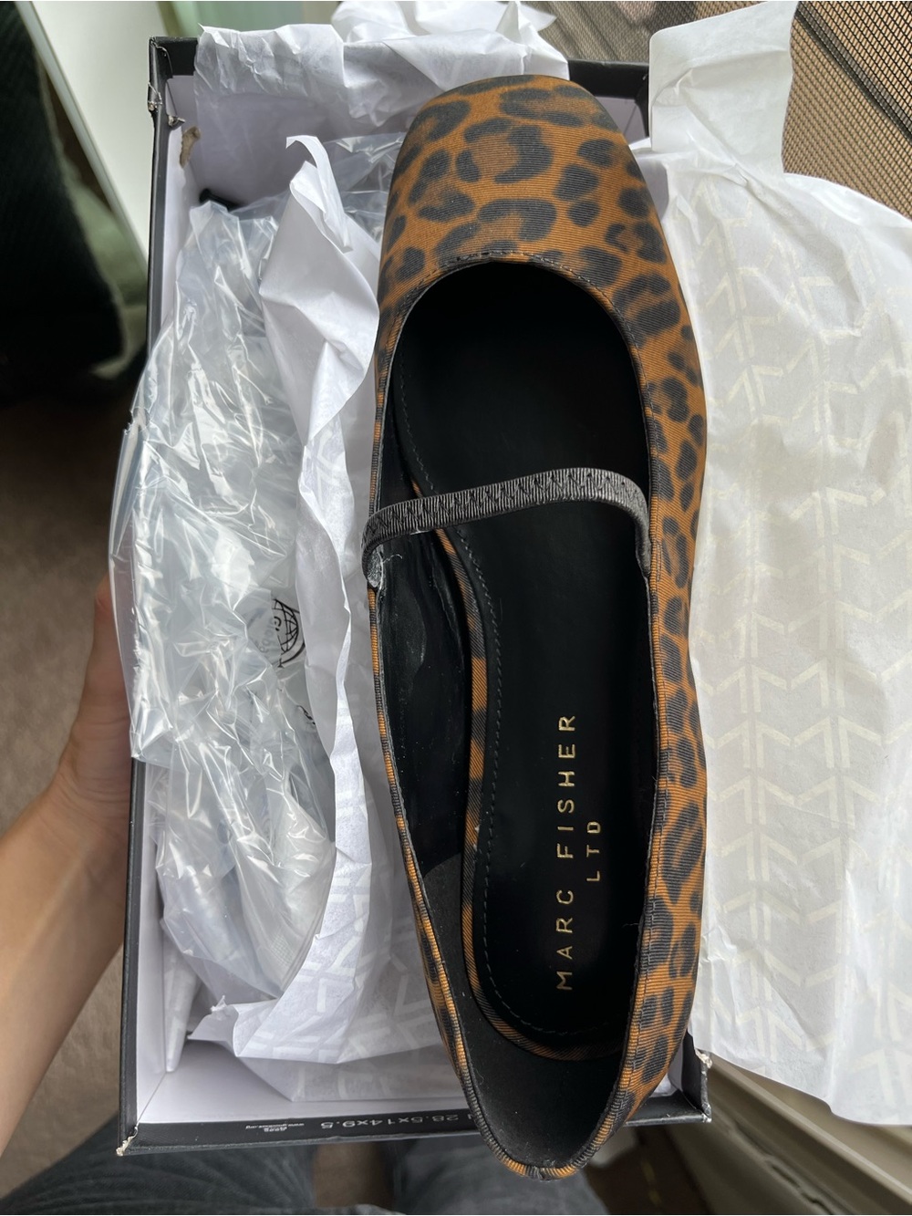 Marc fisher urella leopard flat